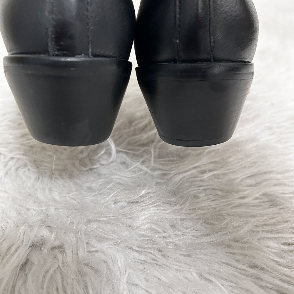 Rebecca Minkoff Annette Grommet Shootie Soft Pebble Grain Leather Slip on 9.5 M - Picture 9 of 10